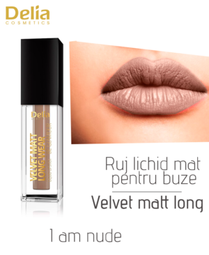 Ruj lichid mat pentru buze Velvet Matt Long
