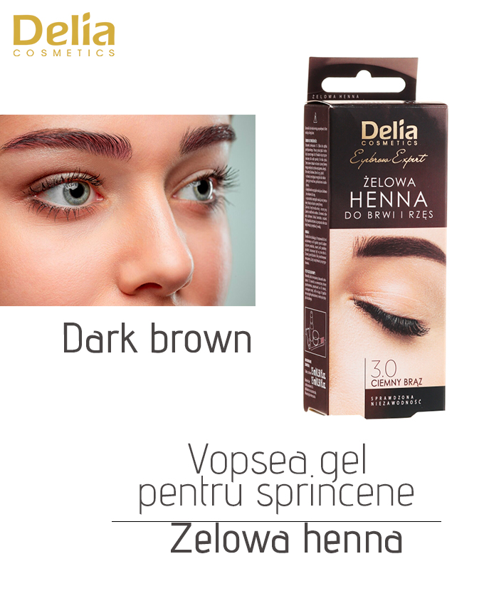 Vopsea gel pentru sprincene Zelowa Henna, 15 g - imagine 2