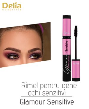 Rimel pentru gene pentru ochi senzitivi Glamour Sensitive, 11 ml