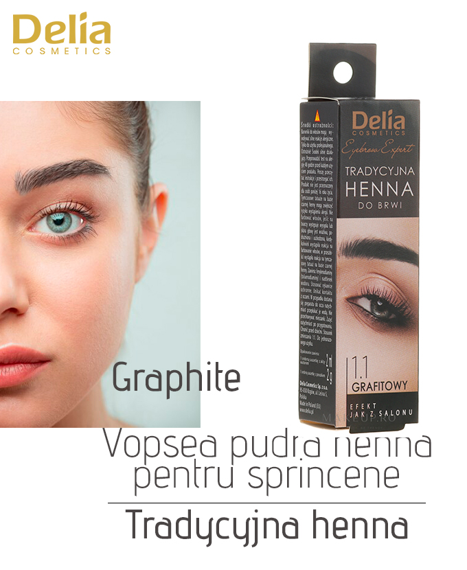 Vopsea pudra henna pentru sprincene Tradycyjna Henna, 2 g - imagine 2