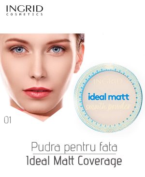 Pudra compacta pentru fata Ideal Matt Coverage, 8 g