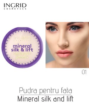 Pudra compacta pentru fata Mineral Silk and Lift, 8 g