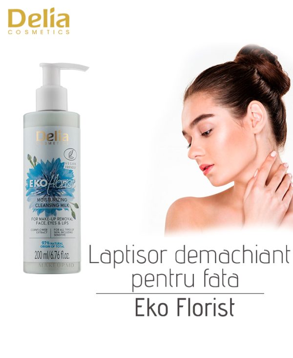 Laptisor demachiant pentru fata Eko Florist, 200 ml
