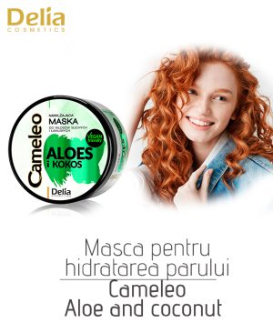 Masca pentru hidratarea parului Cameleo Aloe and Coconut, 200 ml