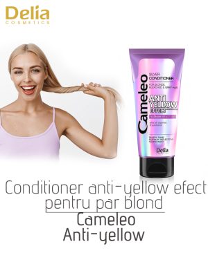 Conditioner Anti-yellow pentru par blond Cameleo Anti-yellow, 200 ml