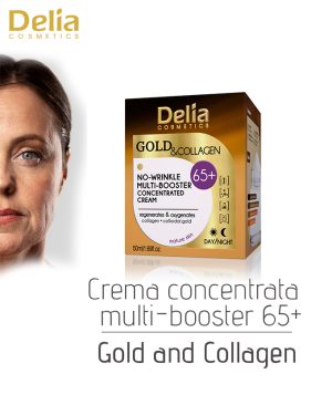 Crema concentrata multi-booster Gold and Collagen 65+, 50 ml