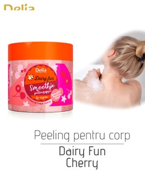 Exfoliant pentru corp Dairy Fun Cherry, 350 ml
