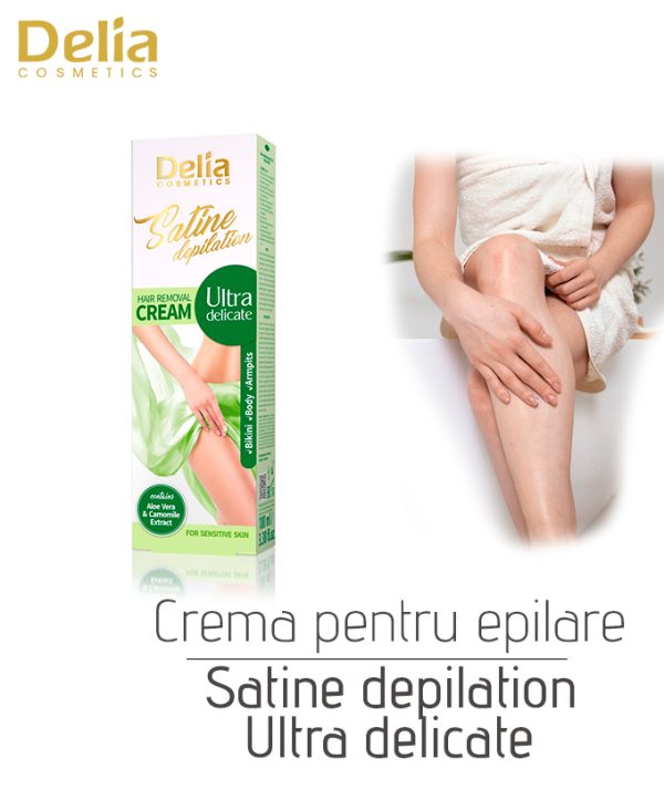 Crema pentru epilare Satine Depilation Ultra Delicate, 100 ml