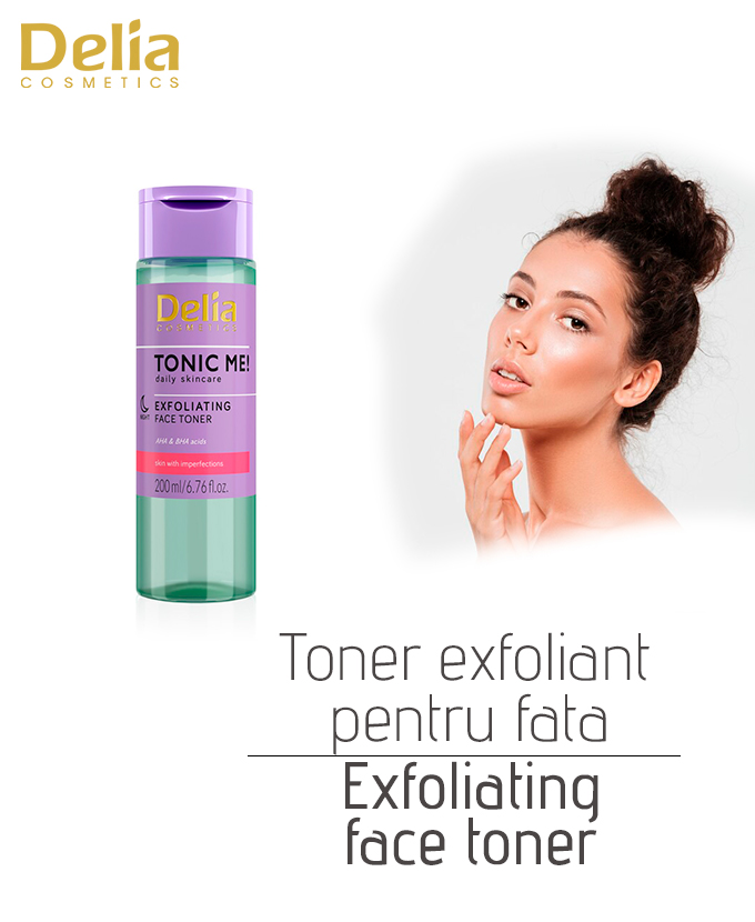 Toner exfoliant pentru fata Exfoliating face toner, 200 ml