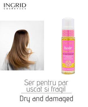 Ser cu ulei de floarea soarelui pentru par uscat si fragil Dry & damaged, 30 ml