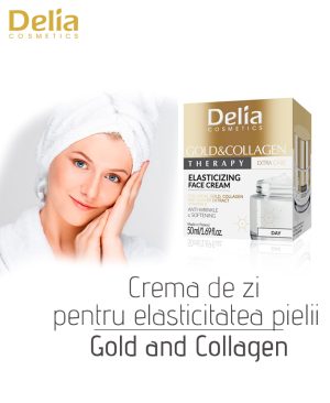 Crema de zi pentru elasticitatea pielii Gold an Collagen, 50 ml