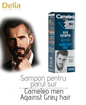 Sampon pentru par sur Cameleo Men Against Grey hair, 150 ml