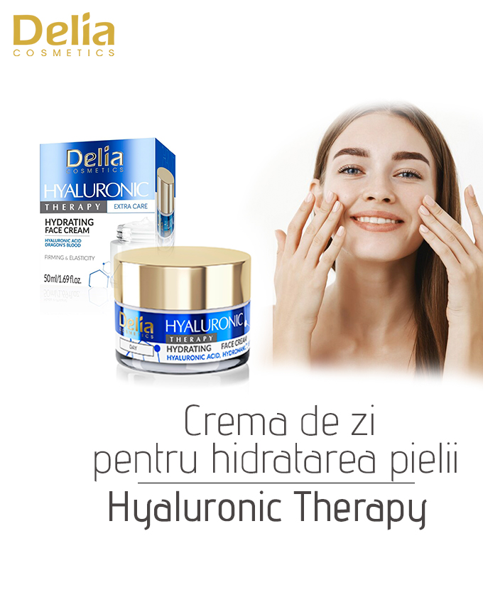 Crema de zi pentru hidratarea pielii Hyaluronic Therapy, 50 ml
