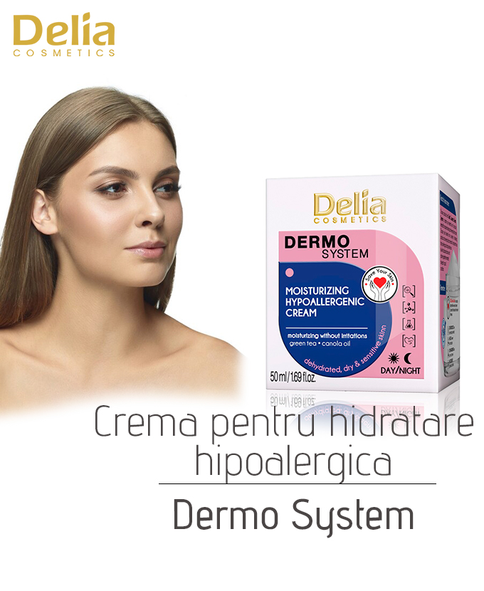 Crema pentru hidratare hipoalergica Dermo System, 50 ml