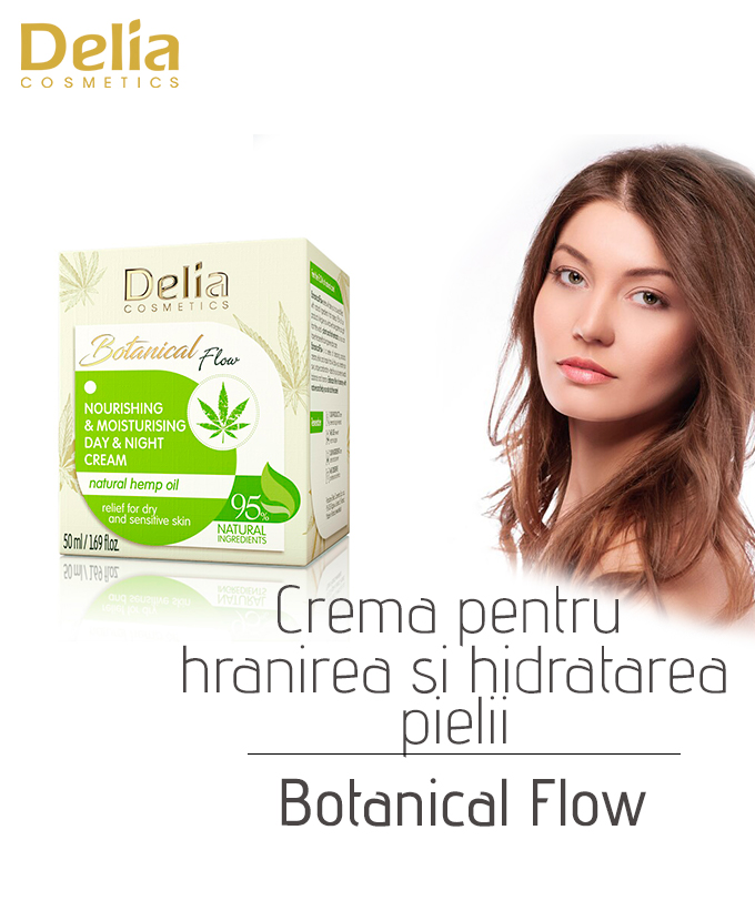 Crema pentru hranire si hidratarea pielii Botanical Flow, 50 ml