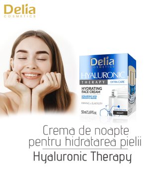 Crema de noapte pentru hidratarea pielii Hyaluronic Therapy, 50 ml