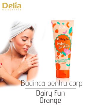 Budinca pentru corp Dairy Fun Orange, 250 ml