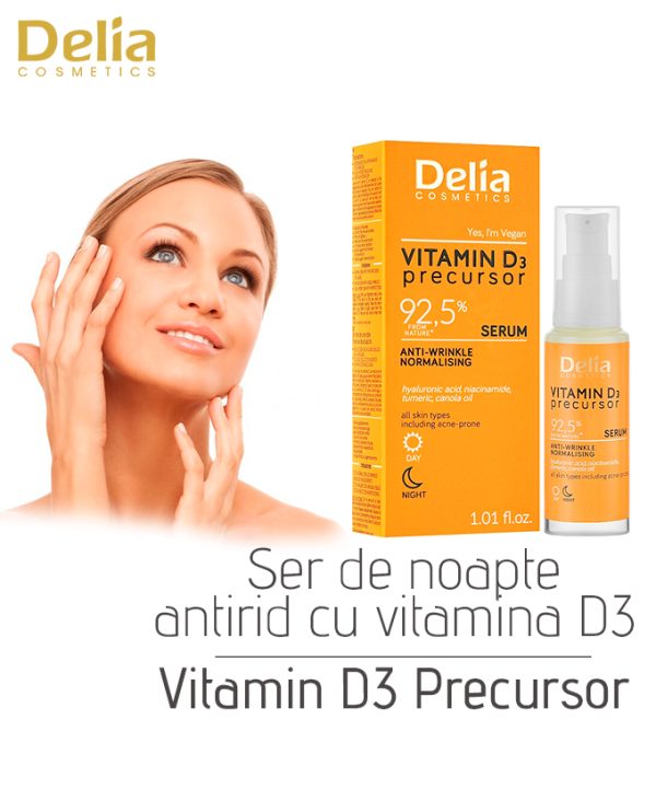 Ser de noapte antirid Vitamin D3 Precursor, 30 ml