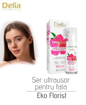 Ser ultrausor pentru fata Eko Florist, 30 ml
