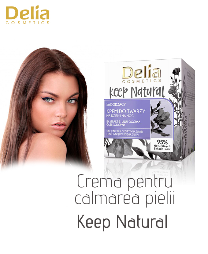 Crema pentru calmarea pielii Keep Natural, 50 ml