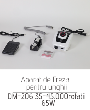 Aparat de freza pentru unghii DM-206 35-45.000rotatii 65 W