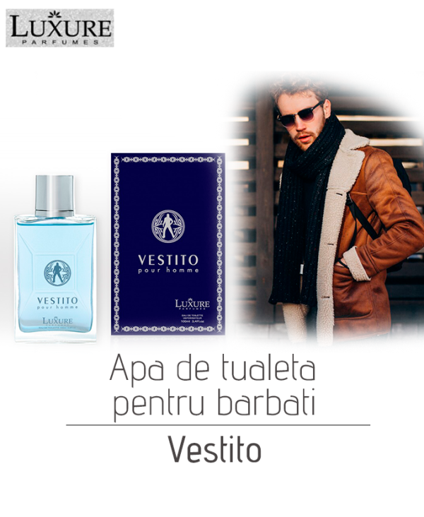 Apa de tualeta pentru barbati VESTITO EDT, 100 ml