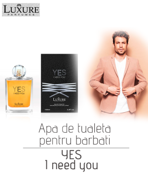 Apa de tualeta pentru barbati YES I need you EDT, 100 ml
