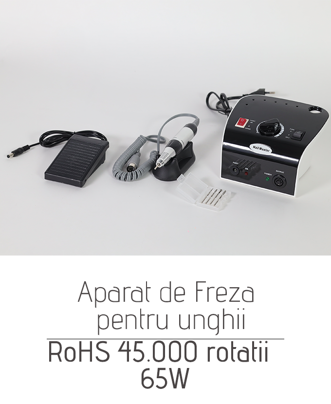 Aparat de freza pentru unghii RoHS 45.000 rotatii 65W
