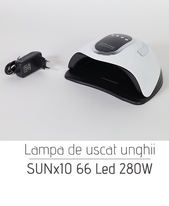 Lampa de uscat unghii SUNx10 66 Led 280W