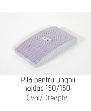 Pila najdac pentru unghii 150/150 Oval/Dreapta