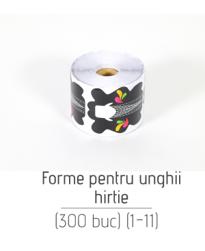 Forme pentru unghii din hirtie (300 buc) (1-11)