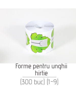 Forme pentru unghii din hirtie (300 buc) (1-9)