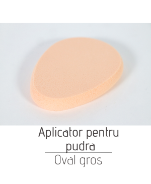 Aplicator pentru pudra Oval gros