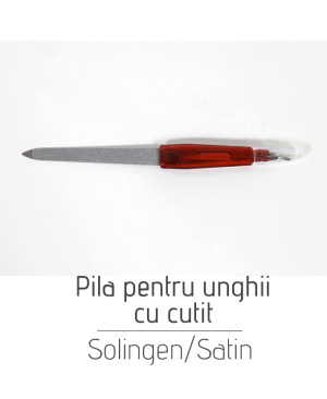 Pila pnetru unghii cu cutit Solingen/Satin