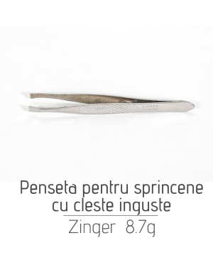 Penseta pentru sprincene cu cleste inguste Zinger  8.7g