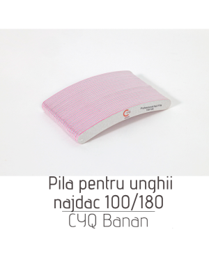 Pila najdac pentru unghii 100/180 CYQ Banan