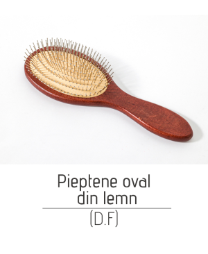 Pieptene oval din lemn (D.F)
