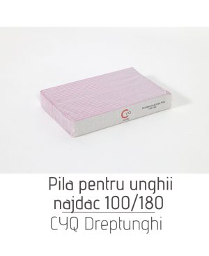 Pila najdac pentru unghii 100/180 CYQ Dreptunghi
