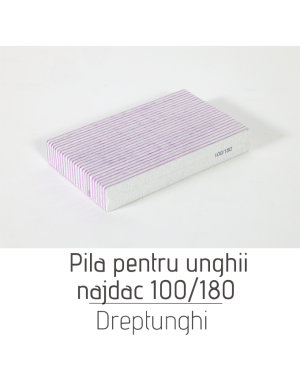 Pila najdac pentru unghii 100/180 Dreptunghi