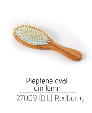 Pieptene oval din lemn 27009 (D.L) Redberry