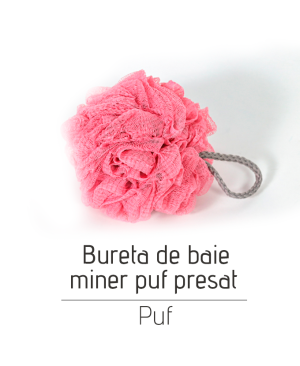Bureta de baie cu miner puf presat, 50 g