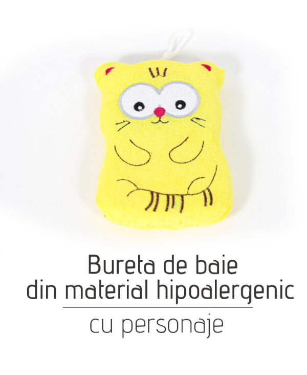 Bureta de baie din material hipoalergenic, Cu personaje