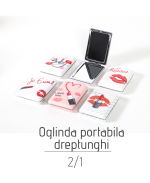 Oglinda portabila dreptunghi 2/1