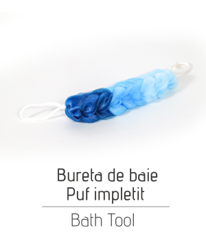 Bureta de baie Puf impletit Bath Tool, 70 g