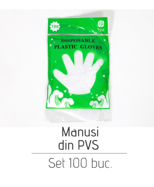 Manusi din PVS Set(100buc)