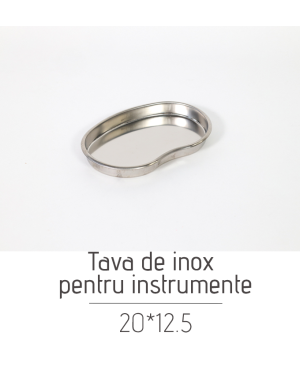 Tava de inox pentru instrumente 20/12.5