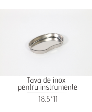 Tava de inox pentru instrumente 18.5/11