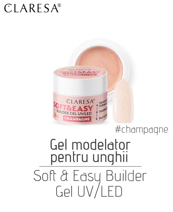 Gel modelator pentru unghii Soft&Easy Builder gel UV/LED, 12 g - imagine 2