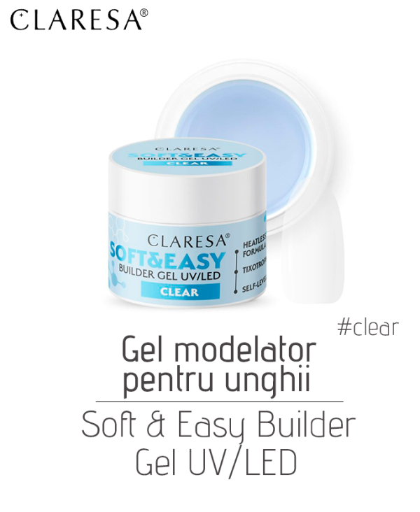 Gel modelator pentru unghii Soft&Easy Builder gel UV/LED, 15 g