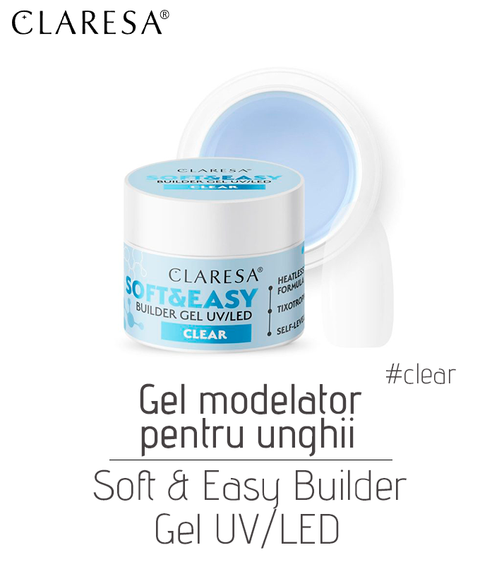 Gel modelator pentru unghii Soft&Easy Builder gel UV/LED, 15 g